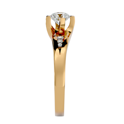 Alpha Diamond Solitaire Ladies Ring