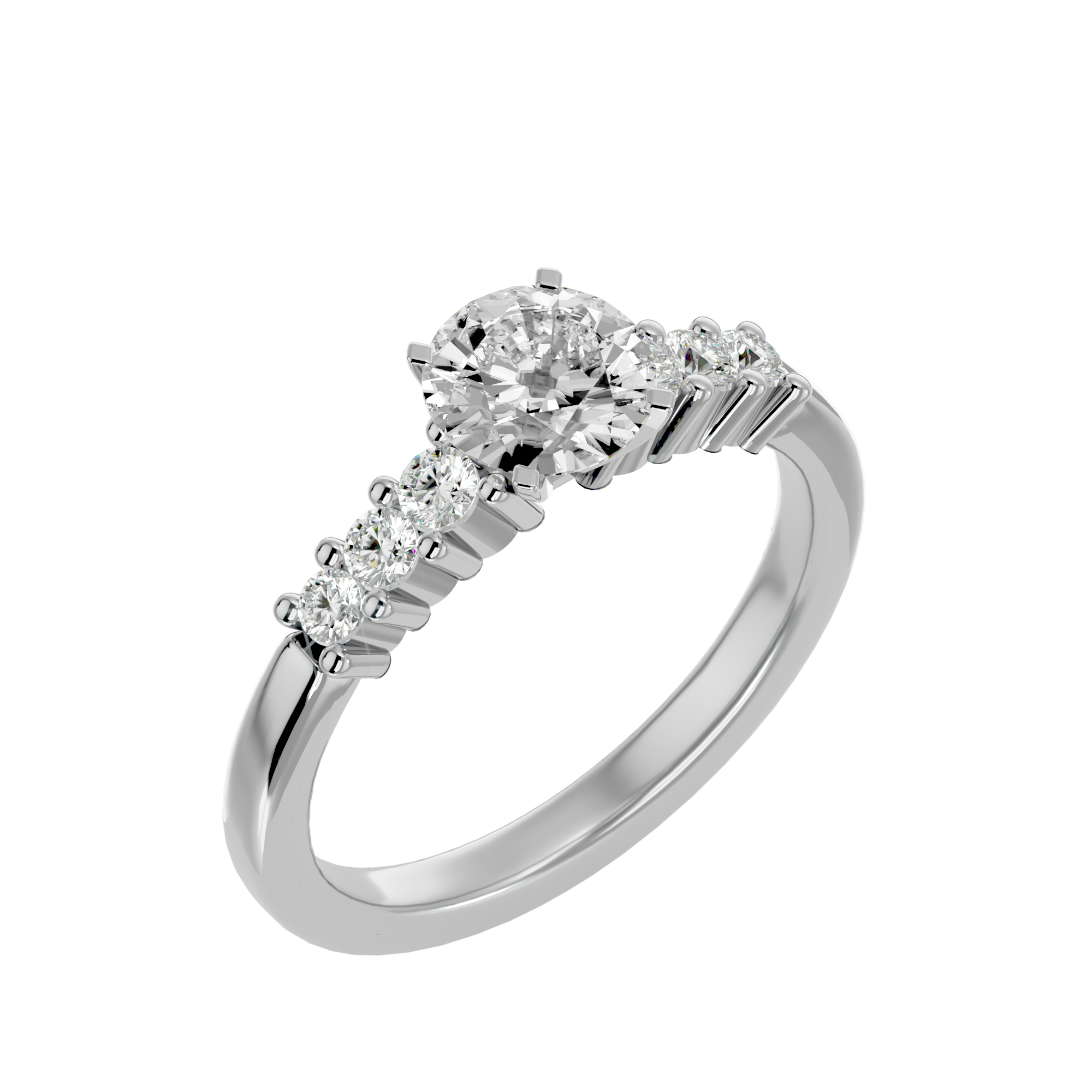 Aramis Diamond Solitaire Ladies Ring