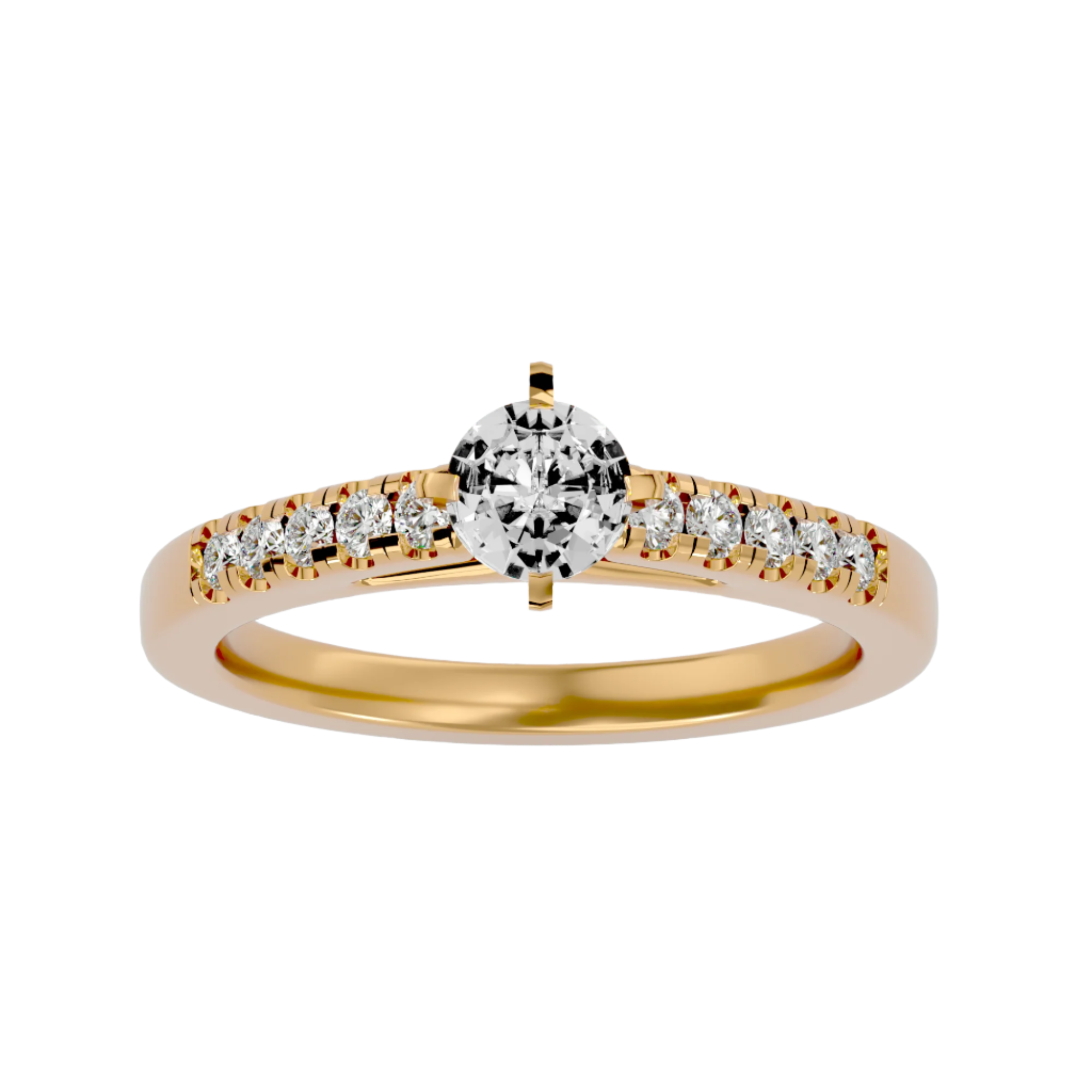 Caroline Diamond Solitaire Ladies Ring