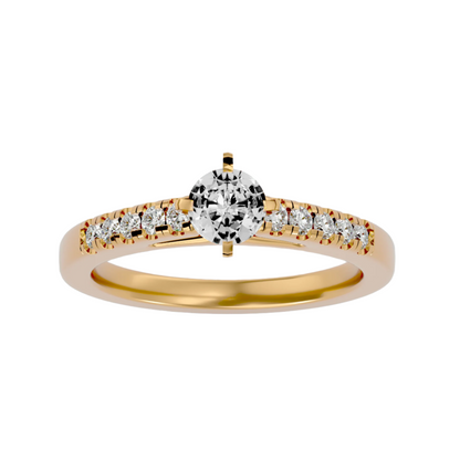 Caroline Diamond Solitaire Ladies Ring