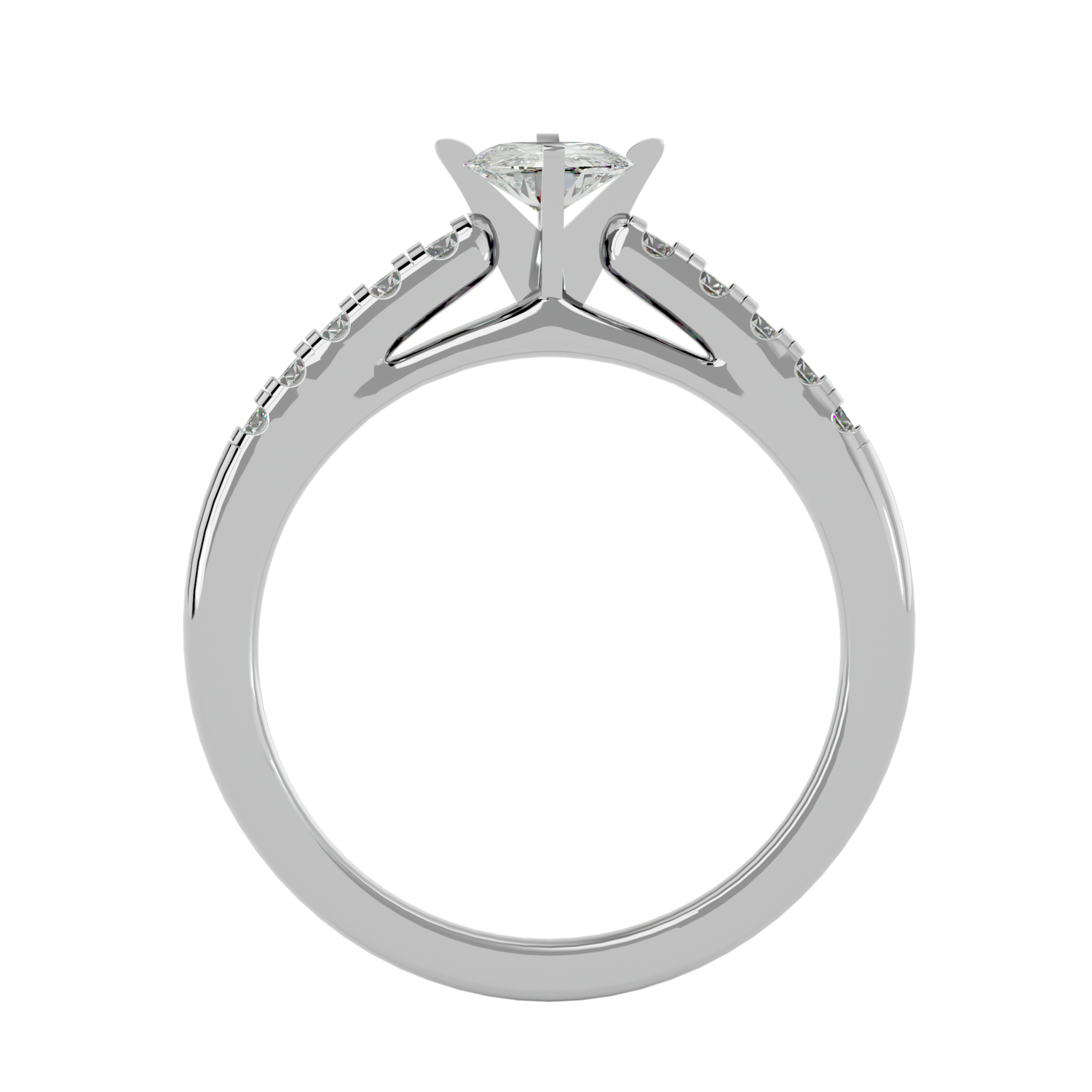 Caroline Diamond Solitaire Ladies Ring