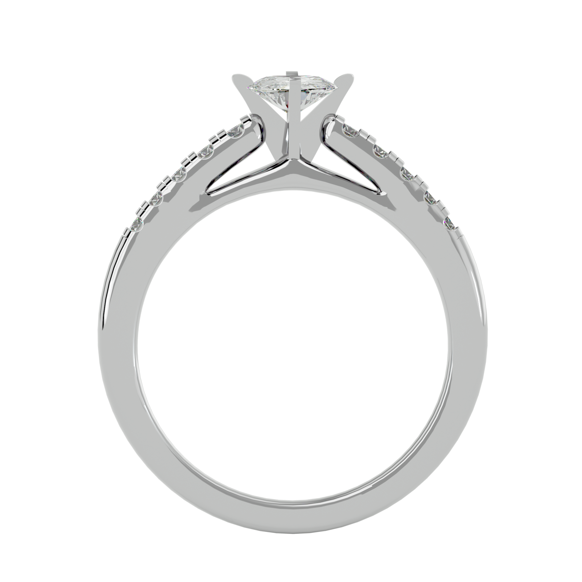 Caroline Diamond Solitaire Ladies Ring