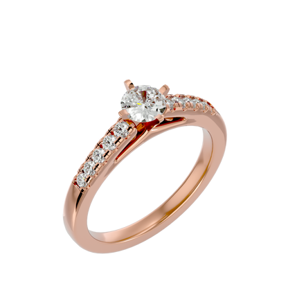 Caroline Diamond Solitaire Ladies Ring