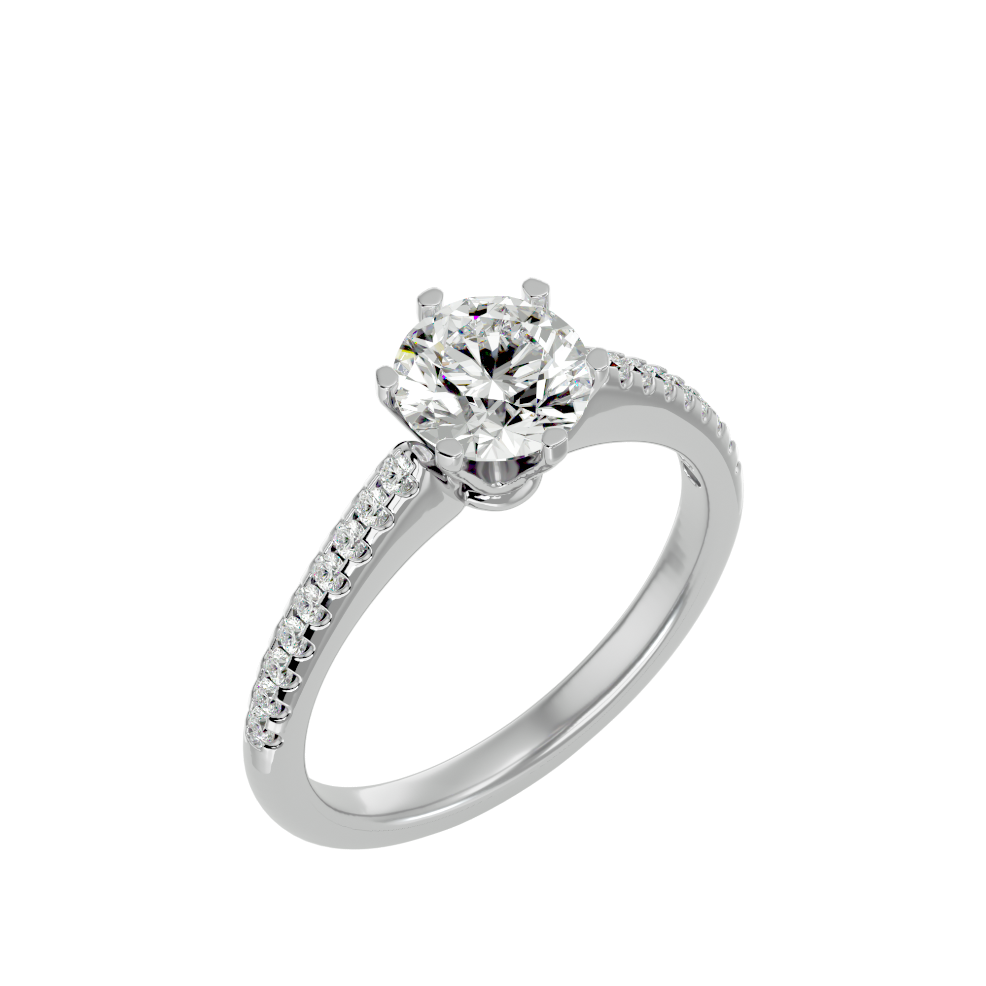 Evianna Diamond Solitaire Ladies Ring