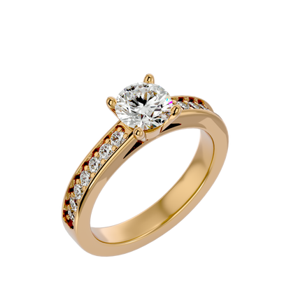 Kyra Diamond Solitaire Ladies Ring