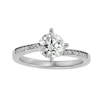 Trinity Diamond Solitaire Ladies Ring