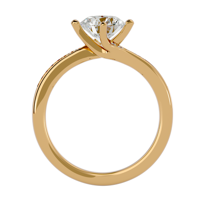 Trinity Diamond Solitaire Ladies Ring