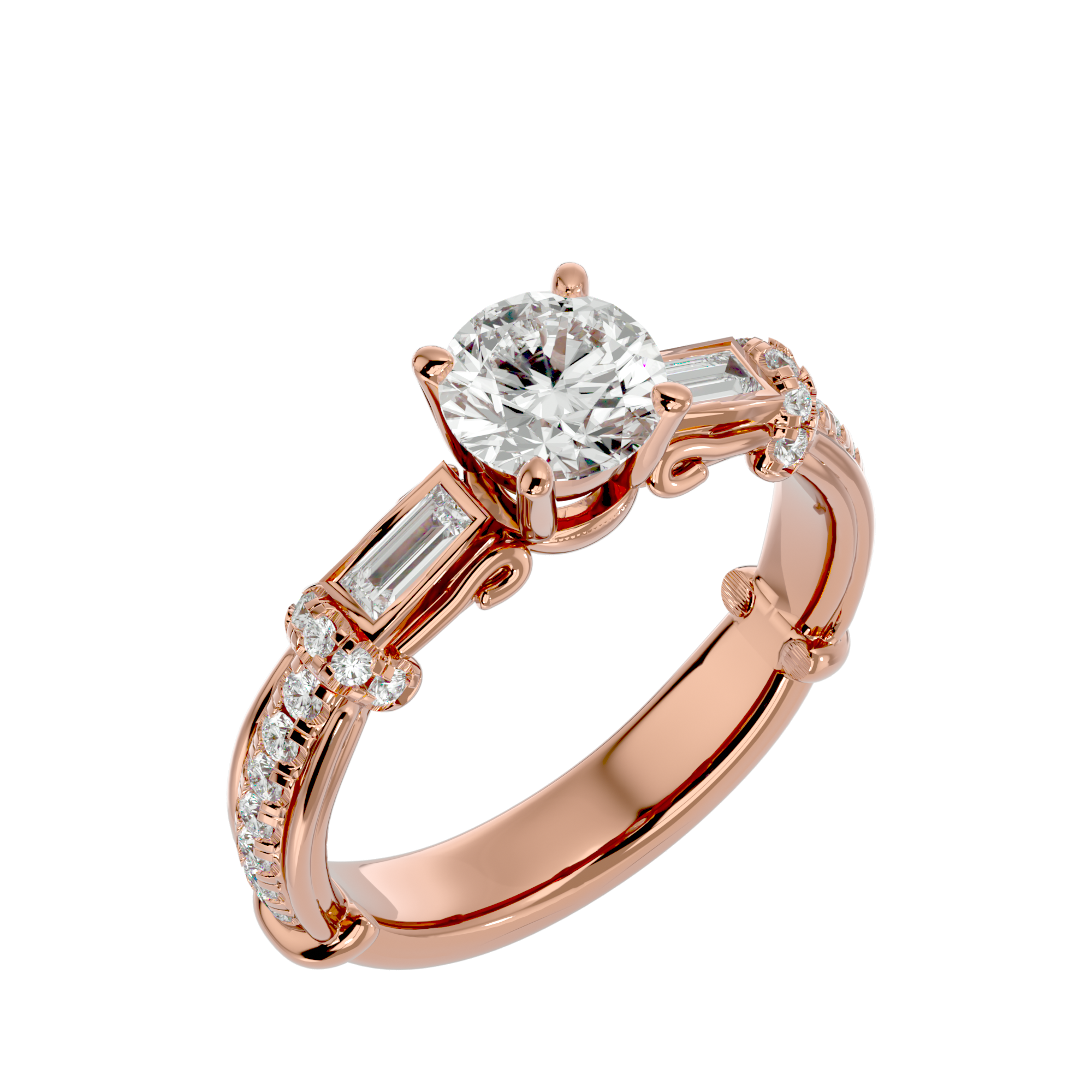 Logan Diamond Solitaire Ladies Ring