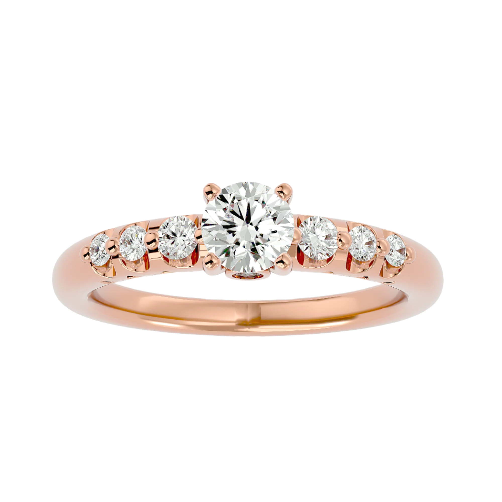 Ace Diamond Solitaire Ladies Ring