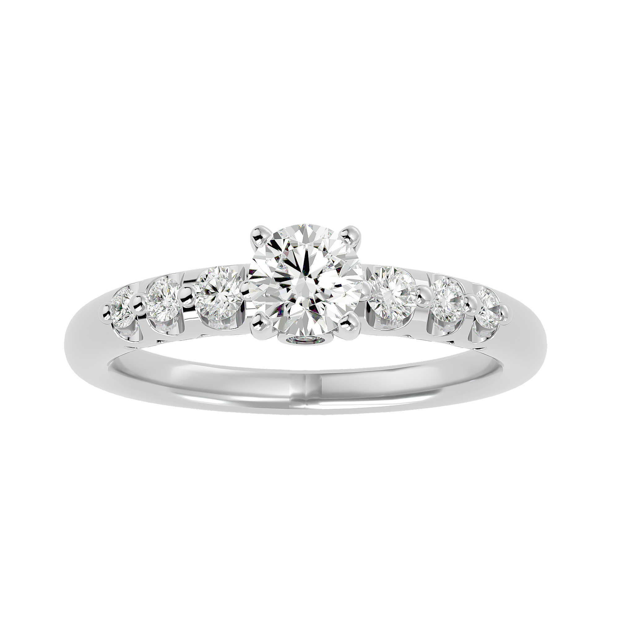 Ace Diamond Solitaire Ladies Ring