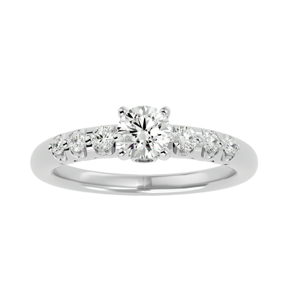 Ace Diamond Solitaire Ladies Ring