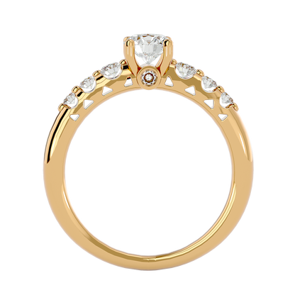 Ace Diamond Solitaire Ladies Ring