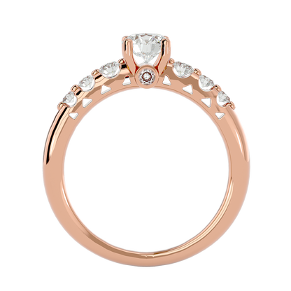 Ace Diamond Solitaire Ladies Ring