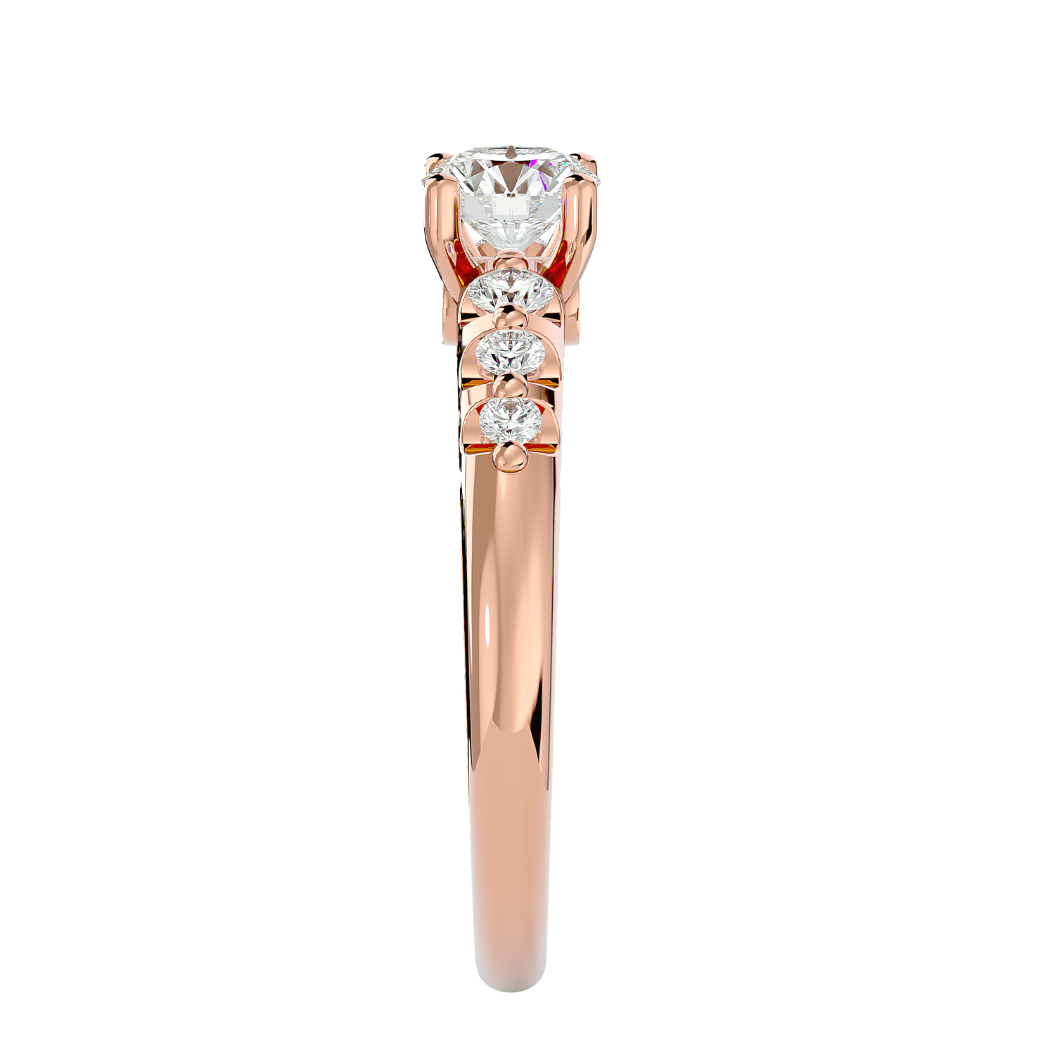 Ace Diamond Solitaire Ladies Ring