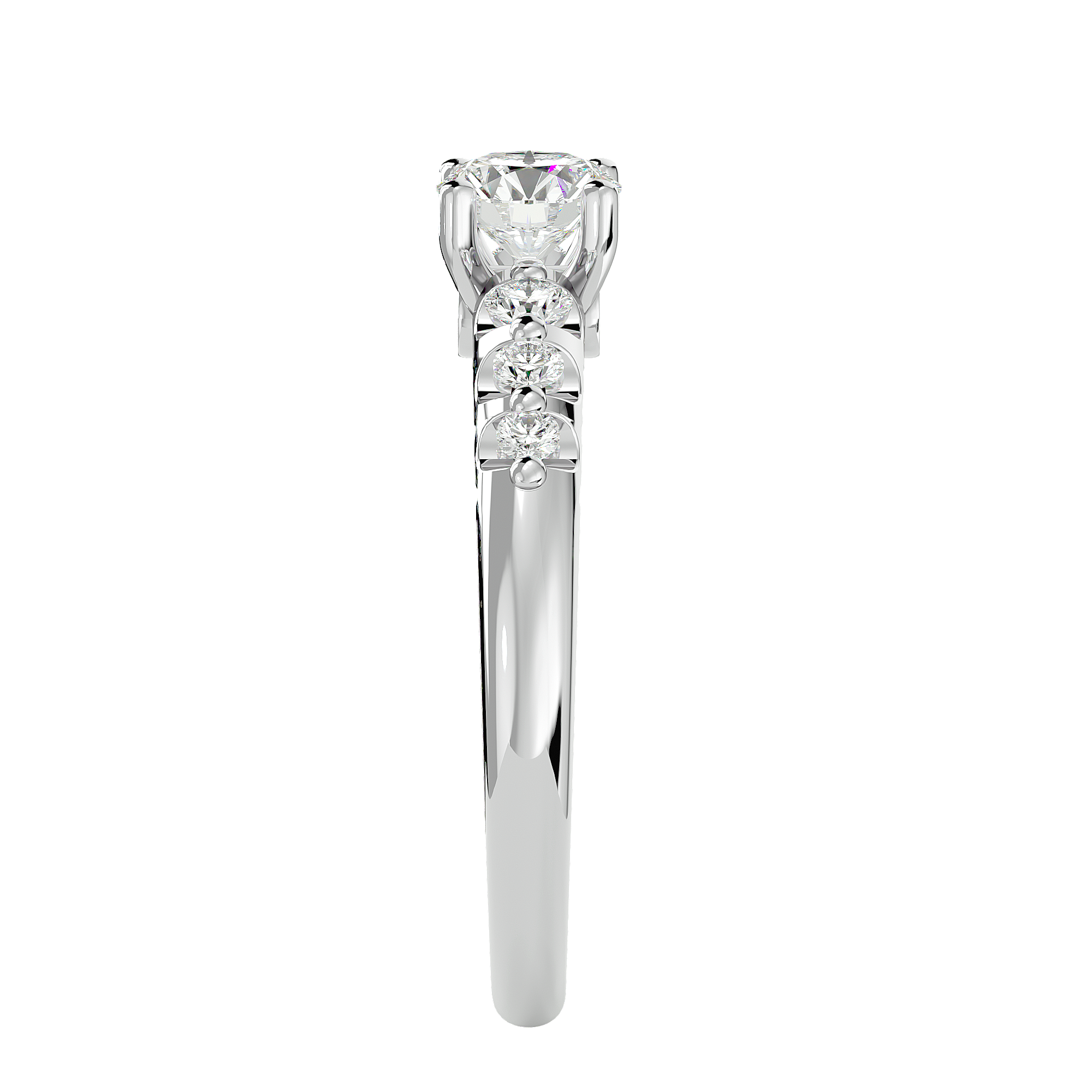 Ace Diamond Solitaire Ladies Ring