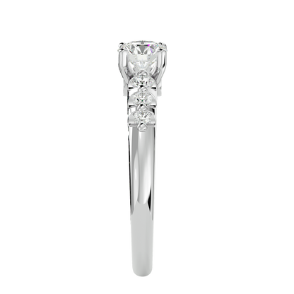 Ace Diamond Solitaire Ladies Ring