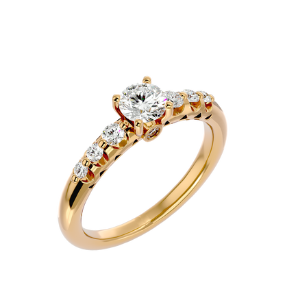 Ace Diamond Solitaire Ladies Ring