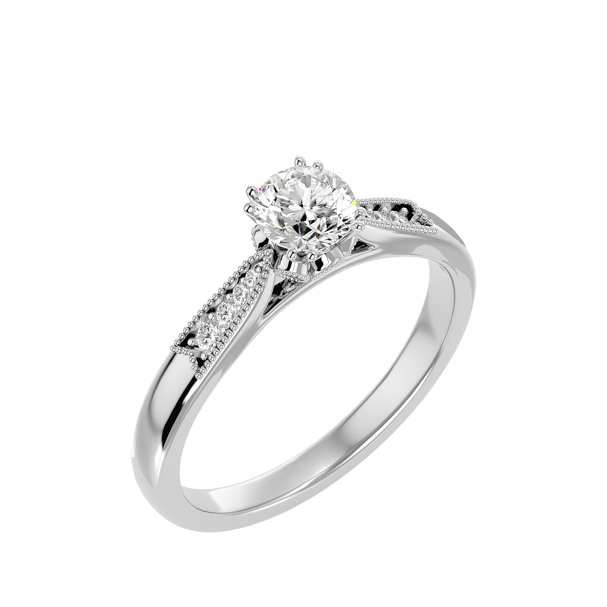 Elliot Diamond Solitaire Ladies Ring