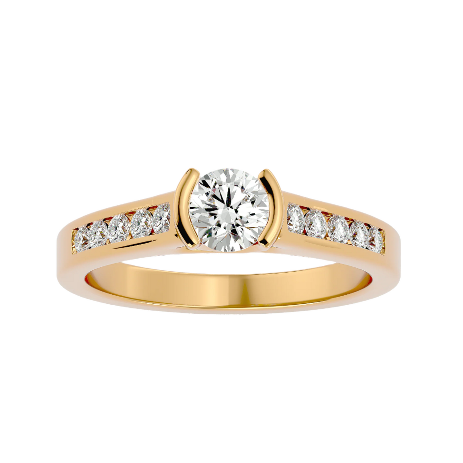 Genevieve Diamond Solitaire Ladies Ring