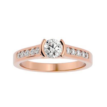 Genevieve Diamond Solitaire Ladies Ring