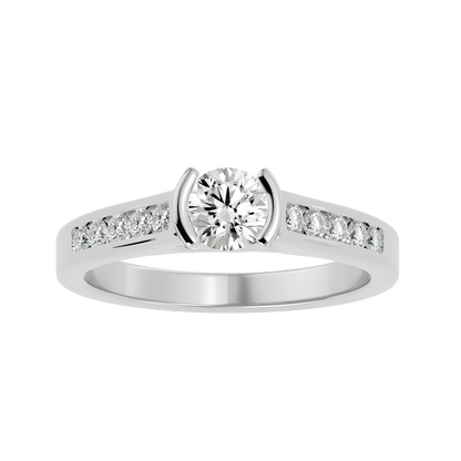 Genevieve Diamond Solitaire Ladies Ring