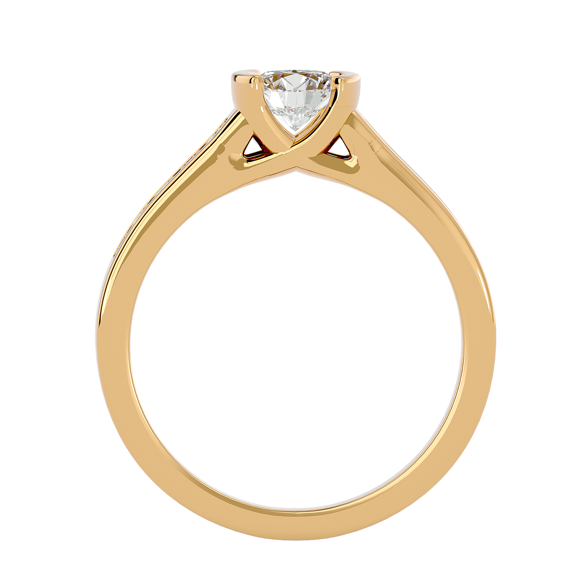 Genevieve Diamond Solitaire Ladies Ring