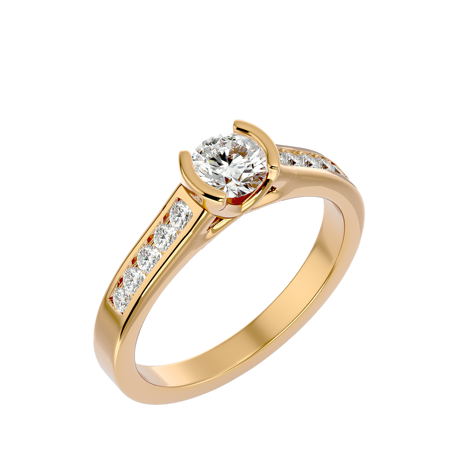 Genevieve Diamond Solitaire Ladies Ring