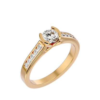 Genevieve Diamond Solitaire Ladies Ring