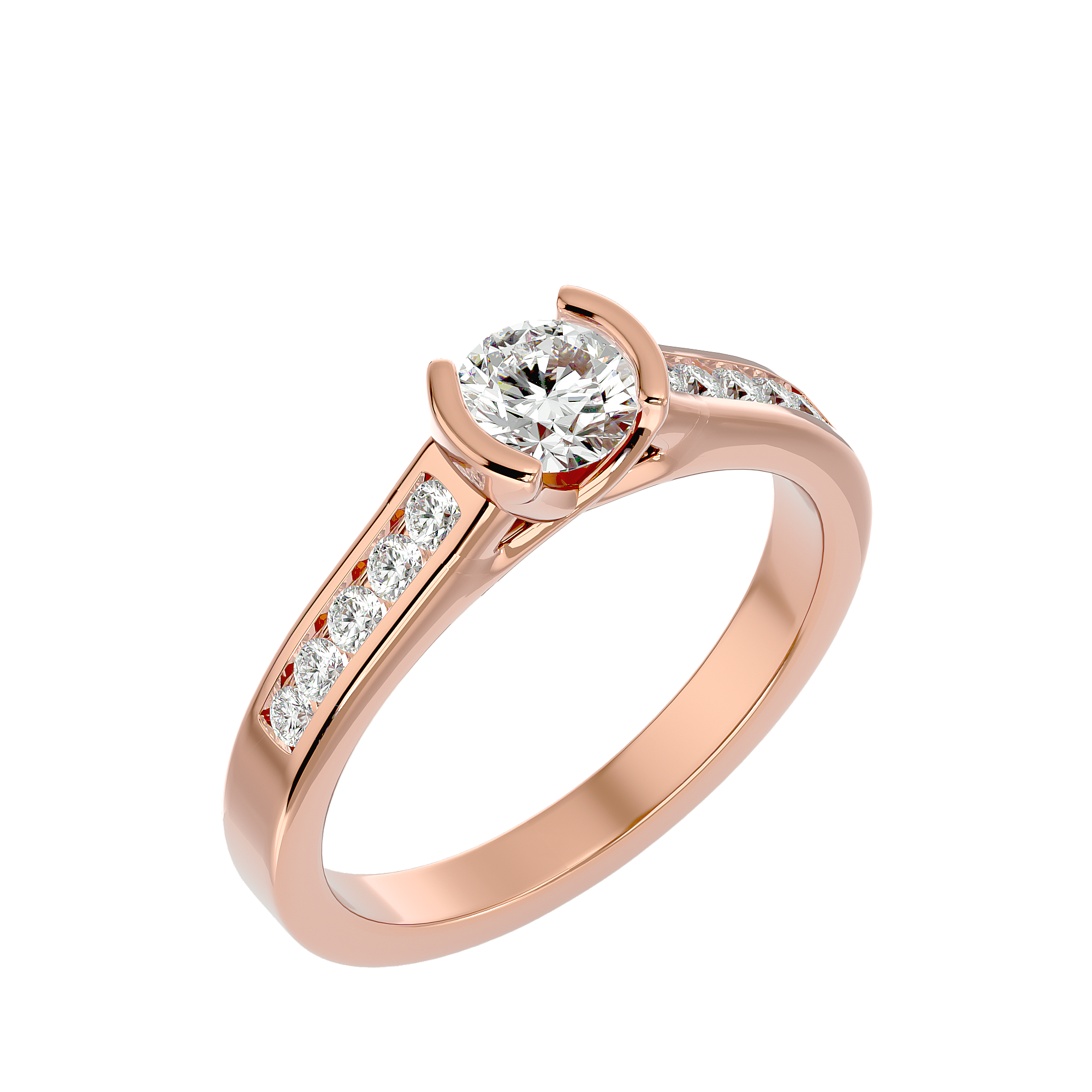 Genevieve Diamond Solitaire Ladies Ring