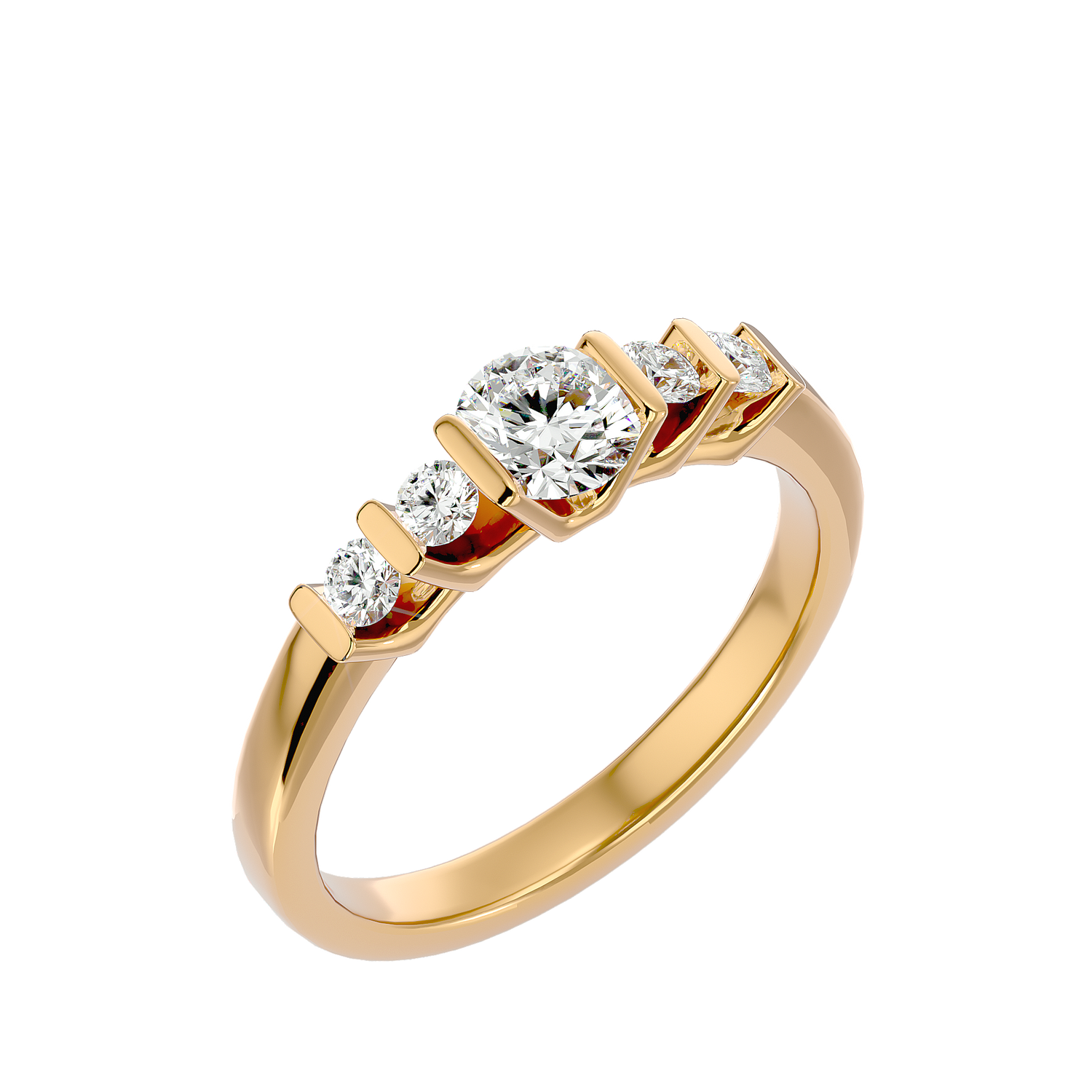 Isabella Diamond Solitaire Ladies Ring