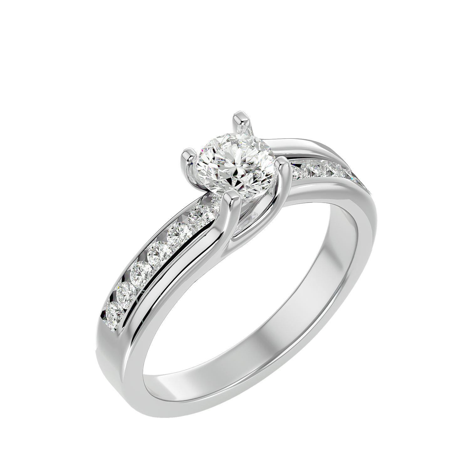 Lorelei Diamond Solitaire Ladies Ring