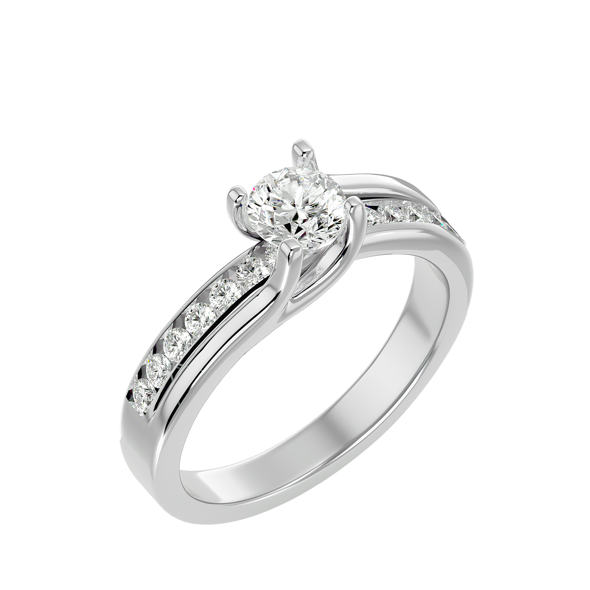 Lorelei Diamond Solitaire Ladies Ring