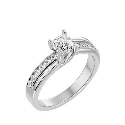 Lorelei Diamond Solitaire Ladies Ring