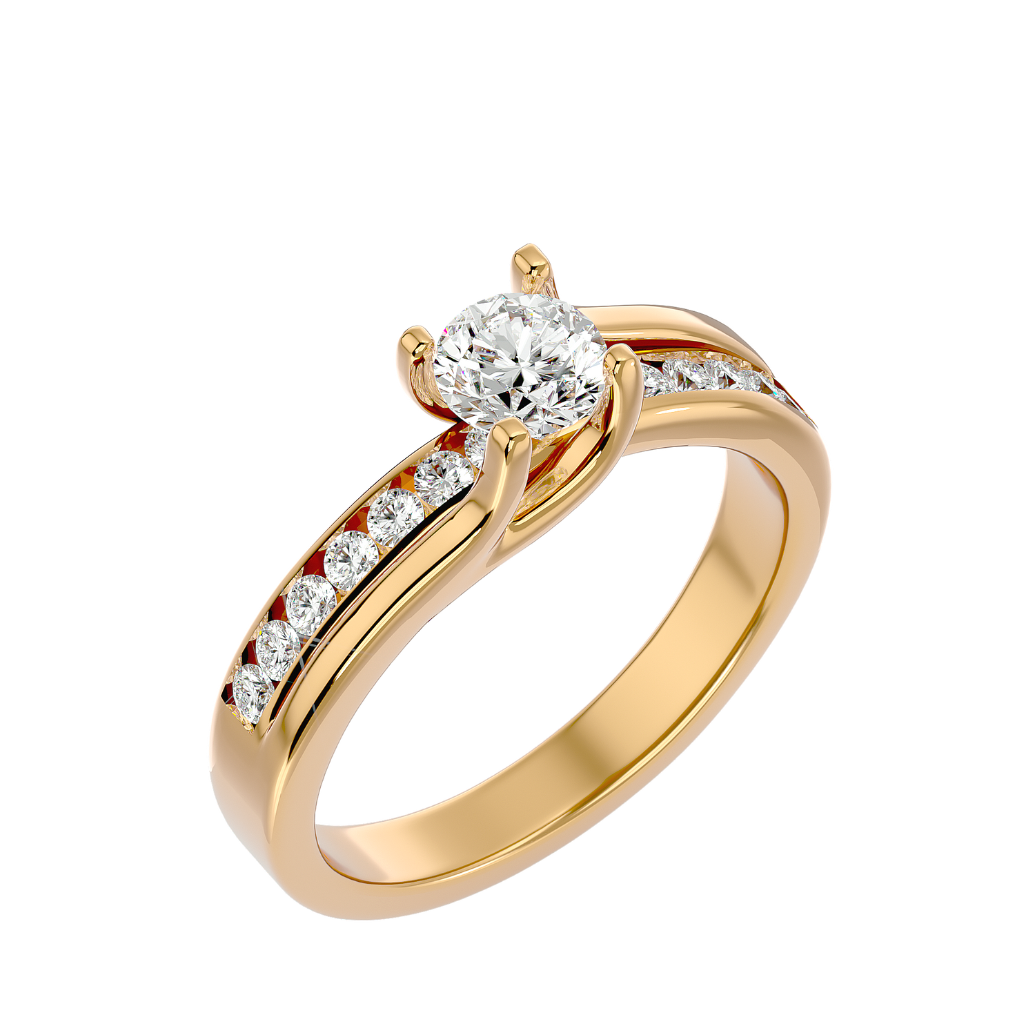 Lorelei Diamond Solitaire Ladies Ring