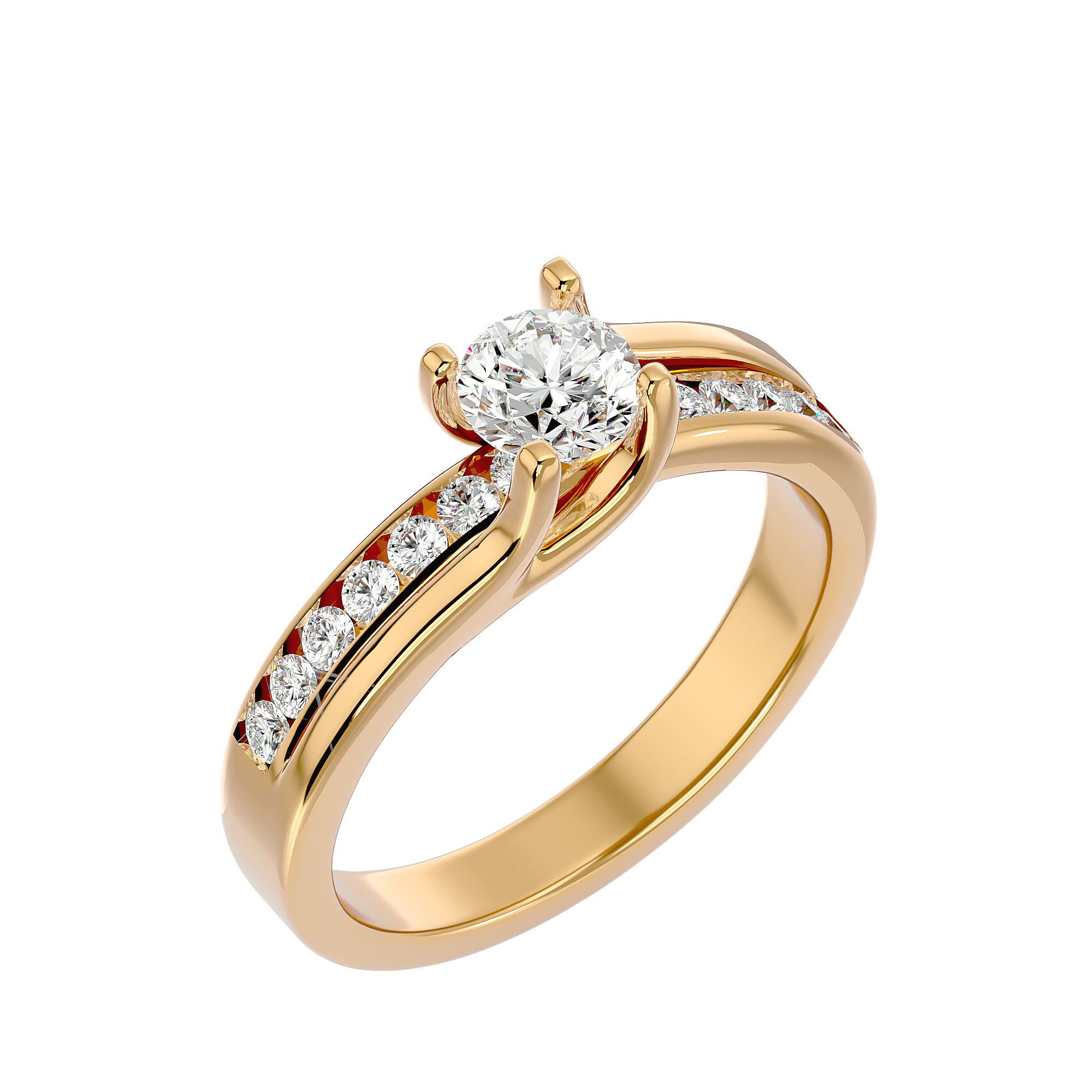 Lorelei Diamond Solitaire Ladies Ring