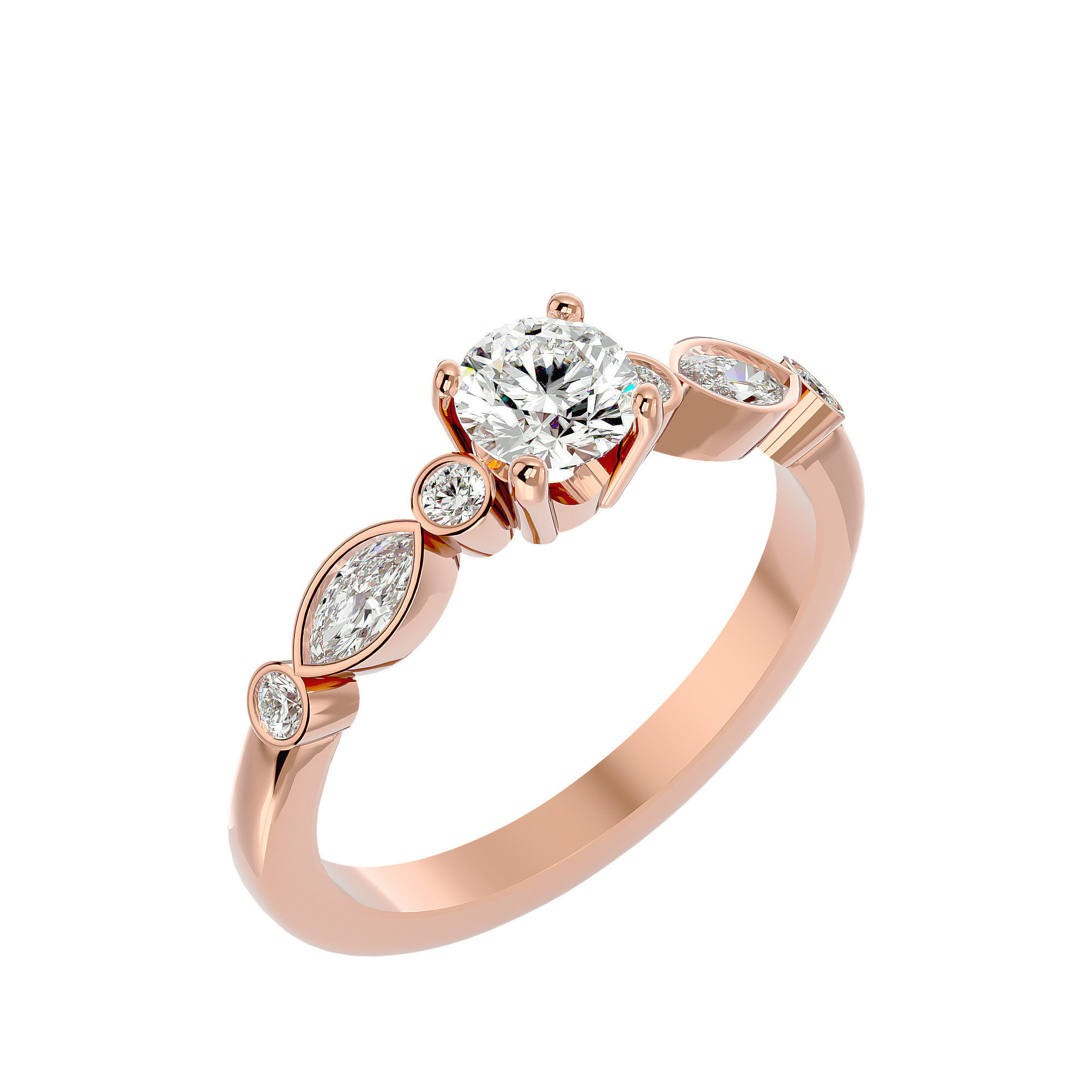 Madelina Diamond Solitaire Ladies Ring