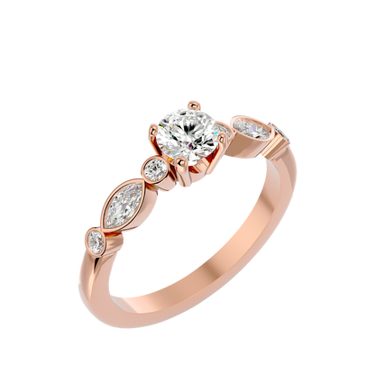 Madelina Diamond Solitaire Ladies Ring