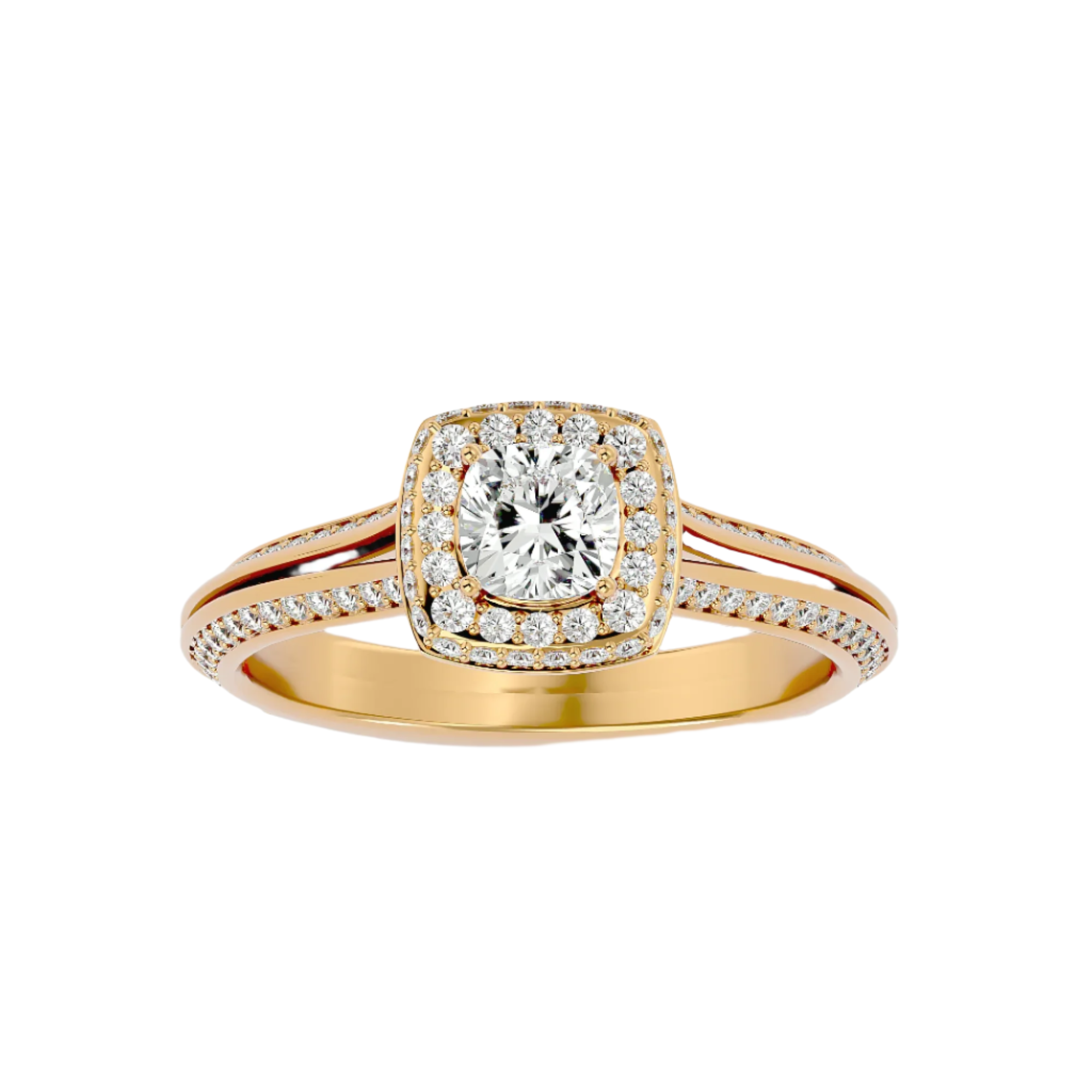 Juliet Diamond Halo Ring