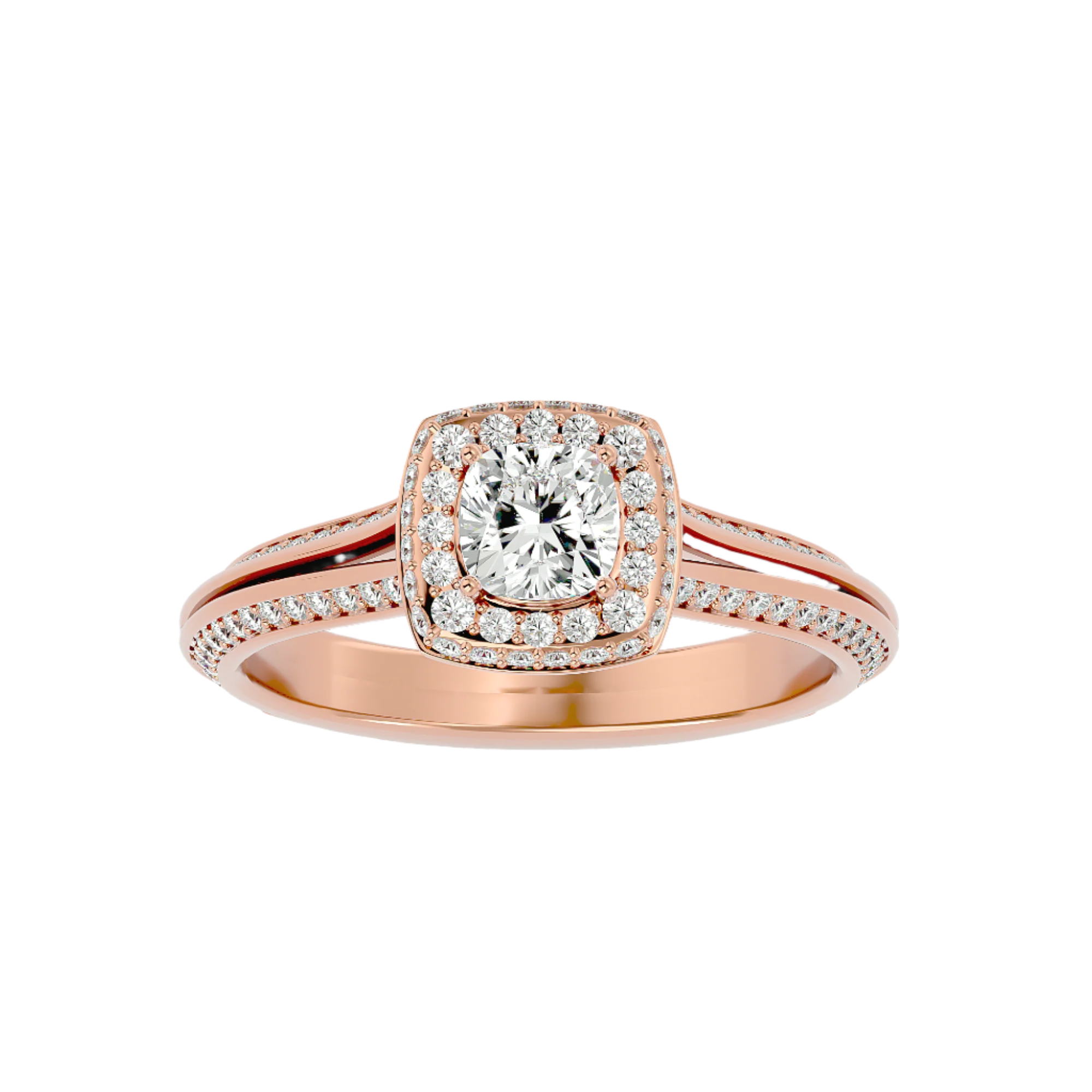 Juliet Diamond Halo Ring