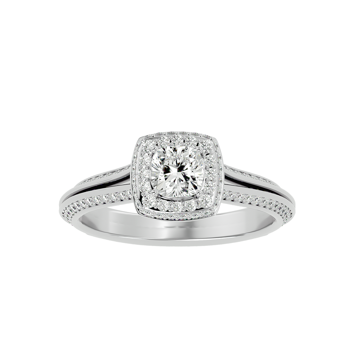 Juliet Diamond Halo Ring