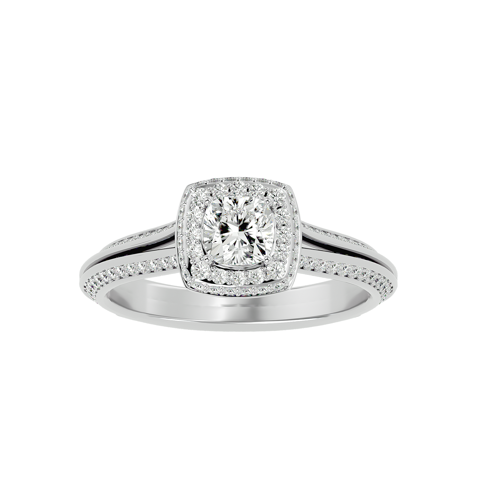 Juliet Diamond Halo Ring