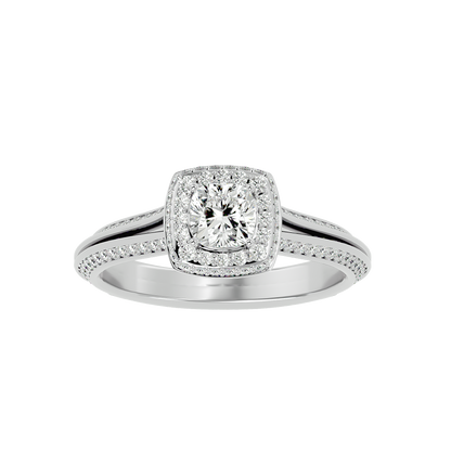 Juliet Diamond Halo Ring