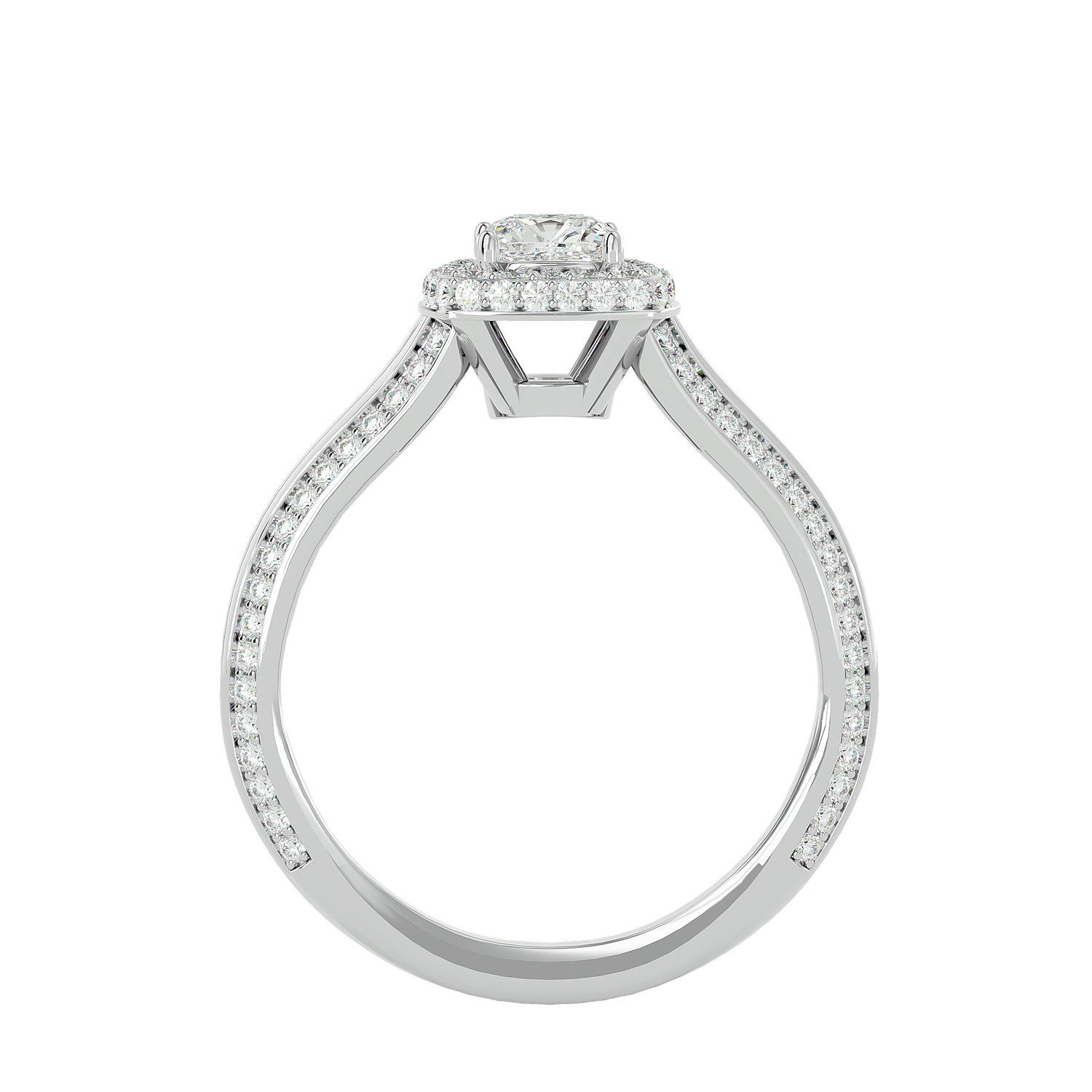 Juliet Diamond Halo Ring