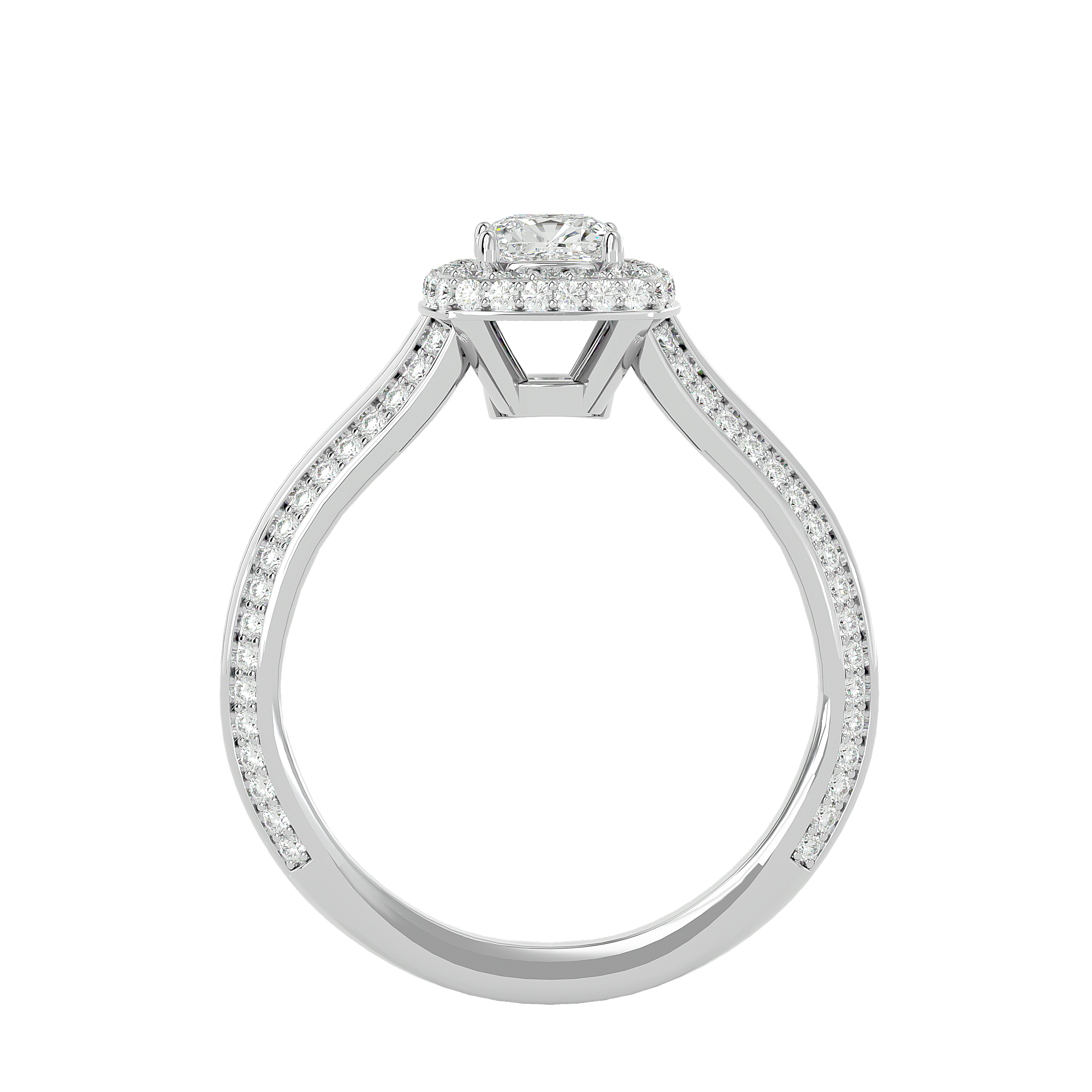 Juliet Diamond Halo Ring