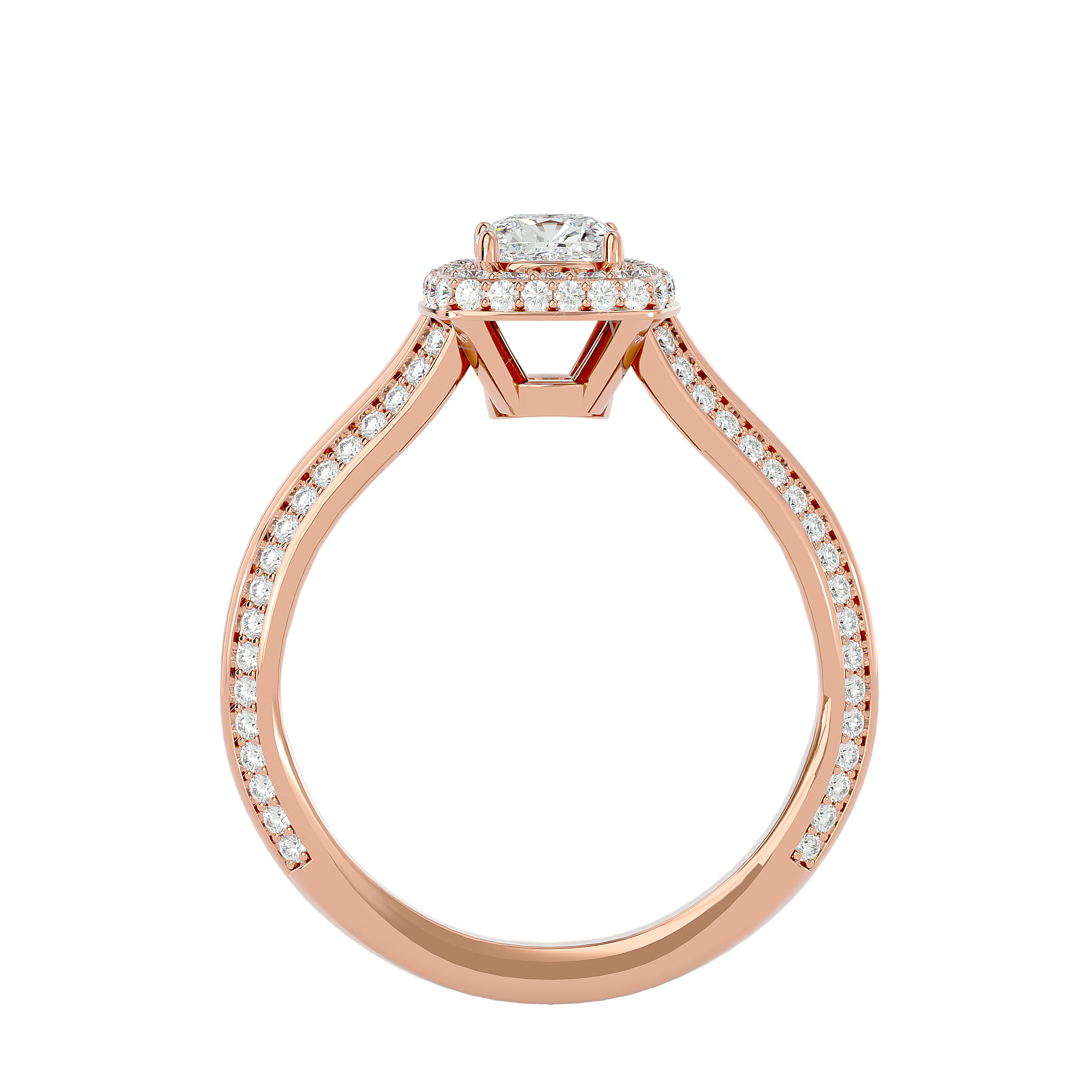 Juliet Diamond Halo Ring