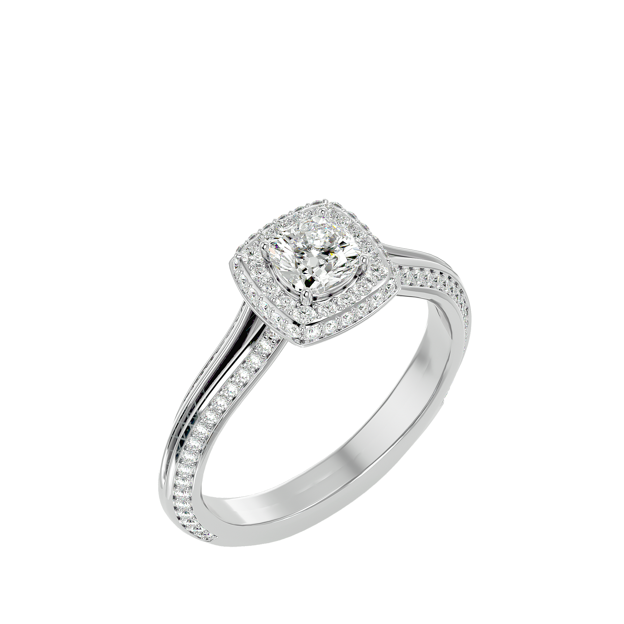 Juliet Diamond Halo Ring