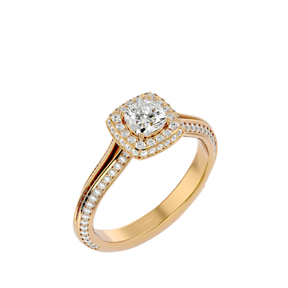 Juliet Diamond Halo Ring