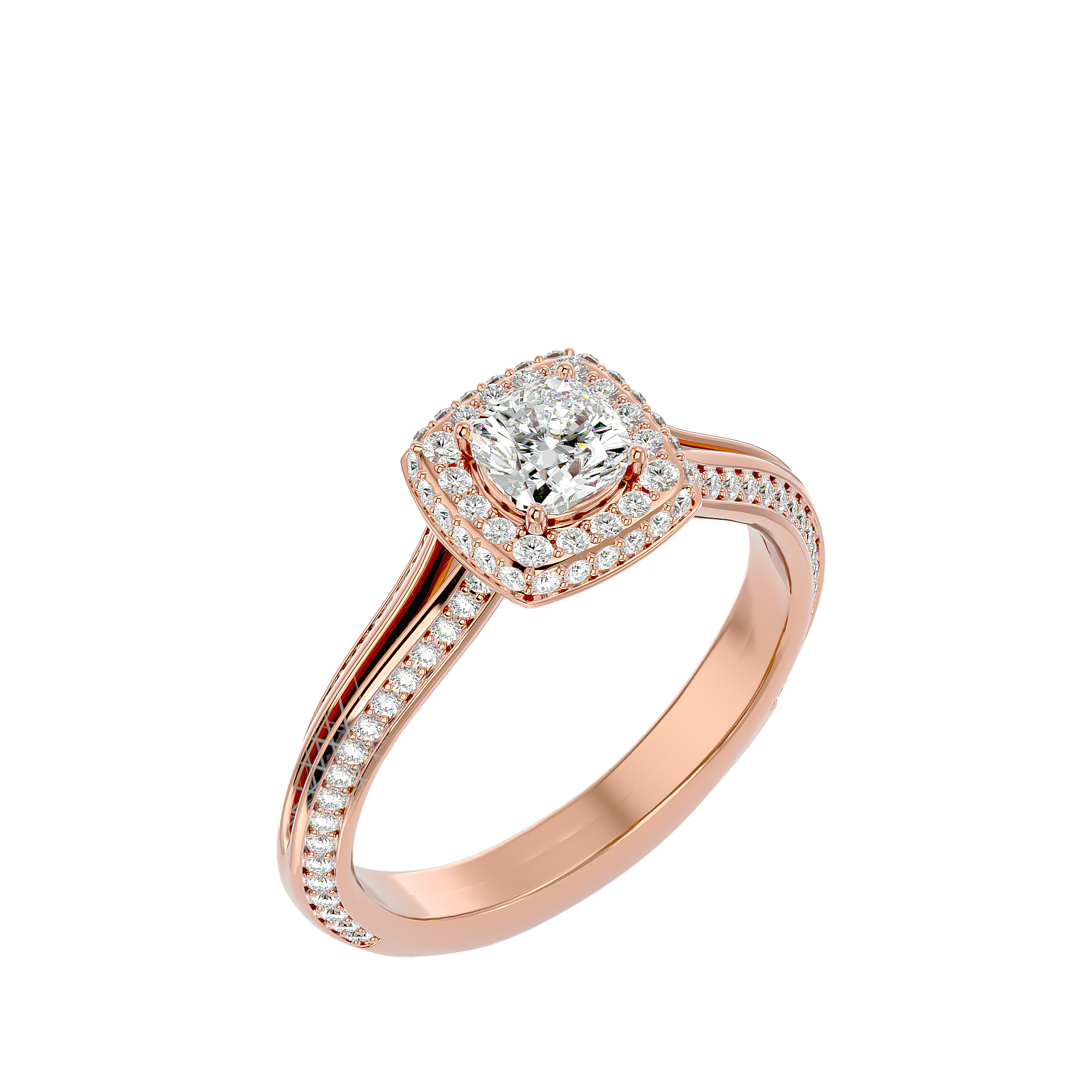 Juliet Diamond Halo Ring