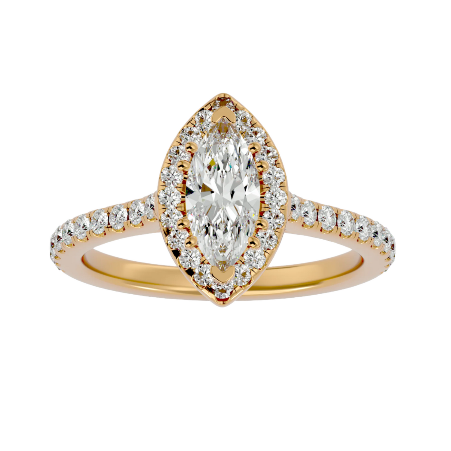 Odette Diamond Halo Ring