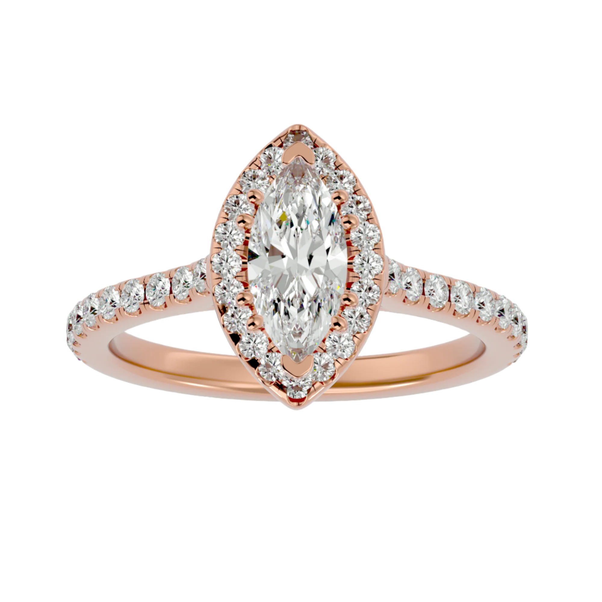 Odette Diamond Halo Ring